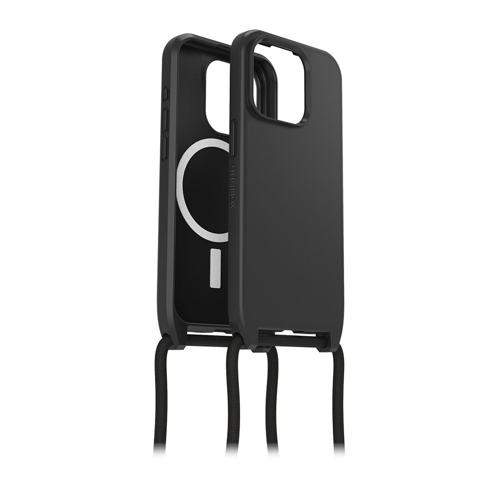 【OtterBox】OtterBox  iPhone 15 Pro 6.1吋 ReactNecklace 簡約掛繩輕透防摔殼(黑)