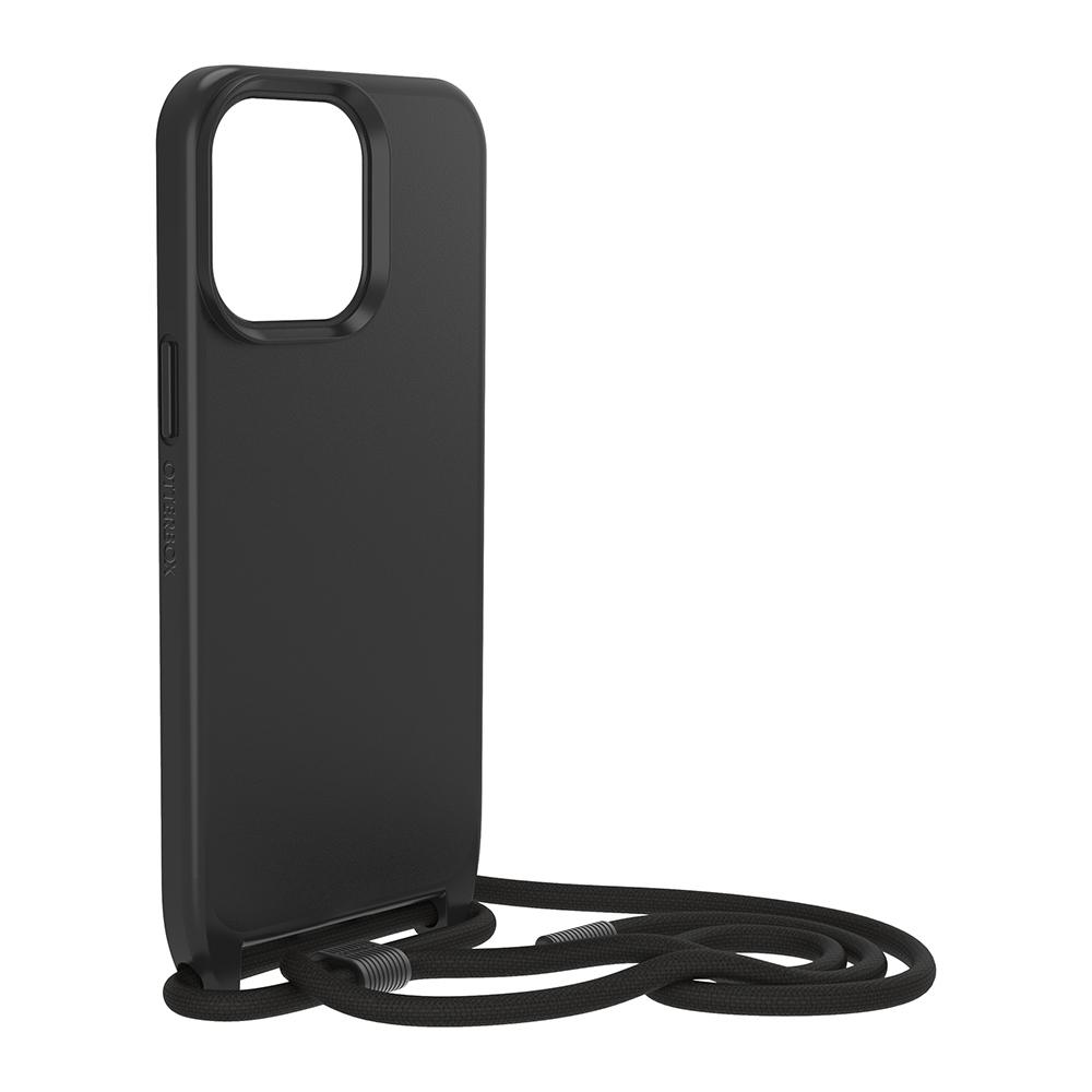 【OtterBox】OtterBox  iPhone 15 Pro Max 6.7吋 ReactNecklace 簡約掛繩輕透防摔殼(黑)