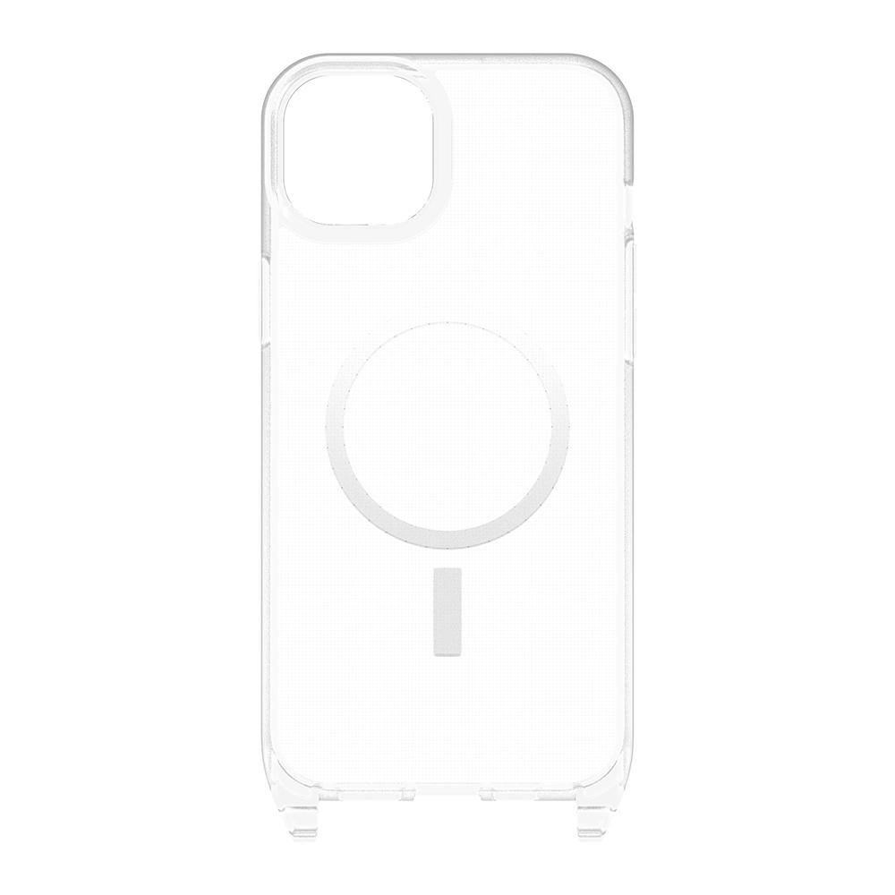 【OtterBox】OtterBox  iPhone 15 Plus 6.7吋 ReactNecklace 簡約掛繩輕透防摔殼(透明)