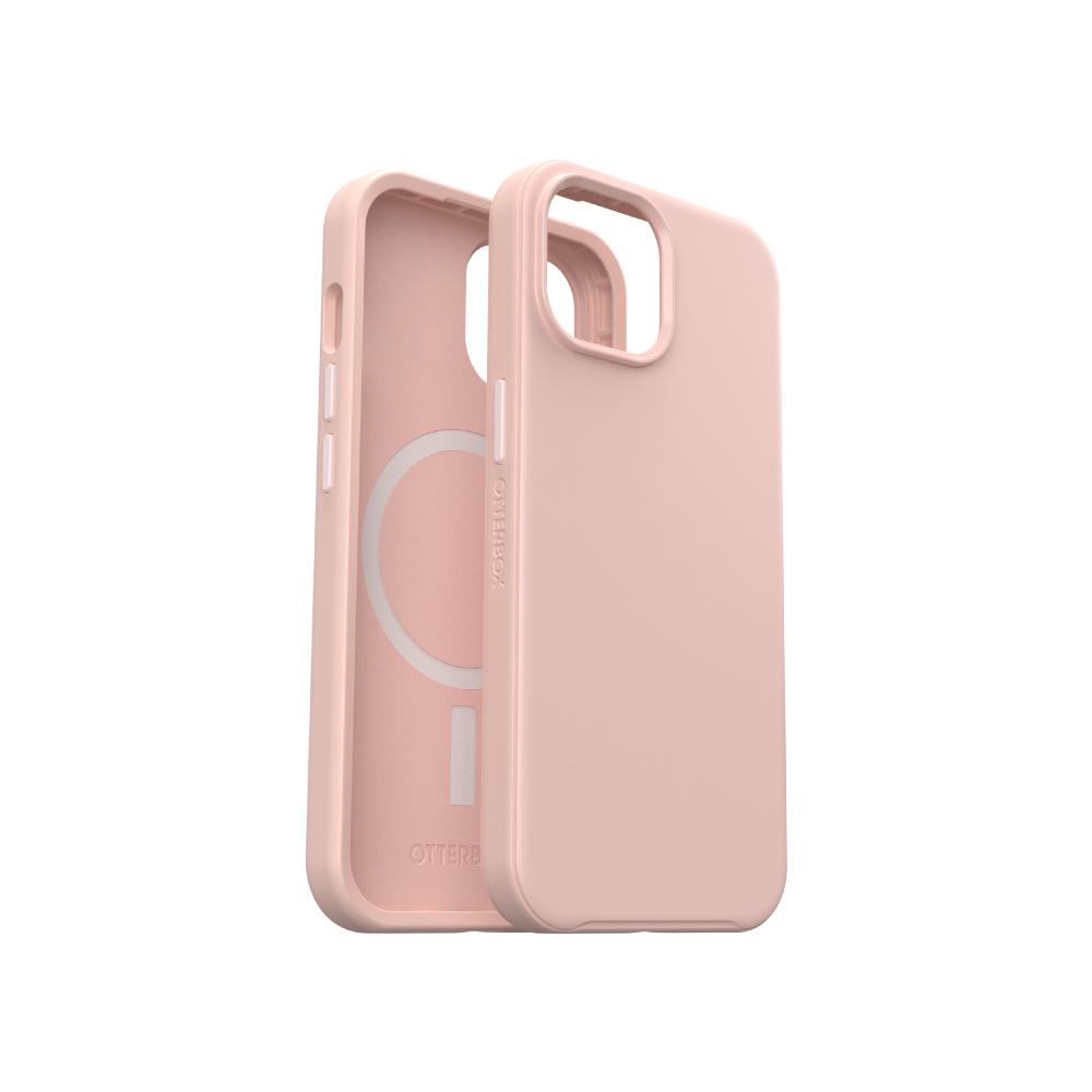 【OtterBox】OtterBox iPhone 15 / 14 / 13 / 16e 6.1吋 Symmetry Plus 炫彩幾何保護殼-粉紅(支援MagSafe)