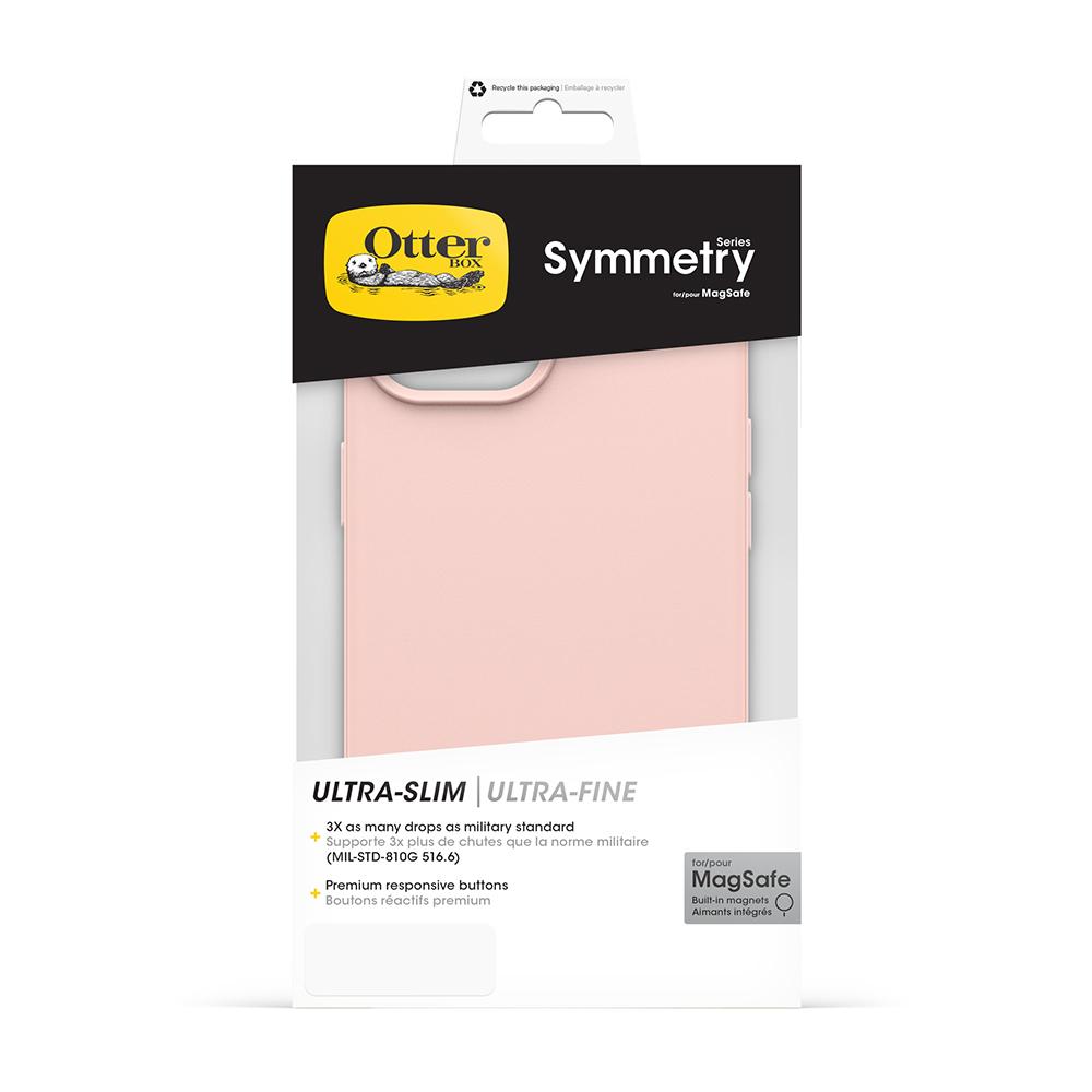 【OtterBox】OtterBox iPhone 15 / 14 / 13 / 16e 6.1吋 Symmetry Plus 炫彩幾何保護殼-粉紅(支援MagSafe)