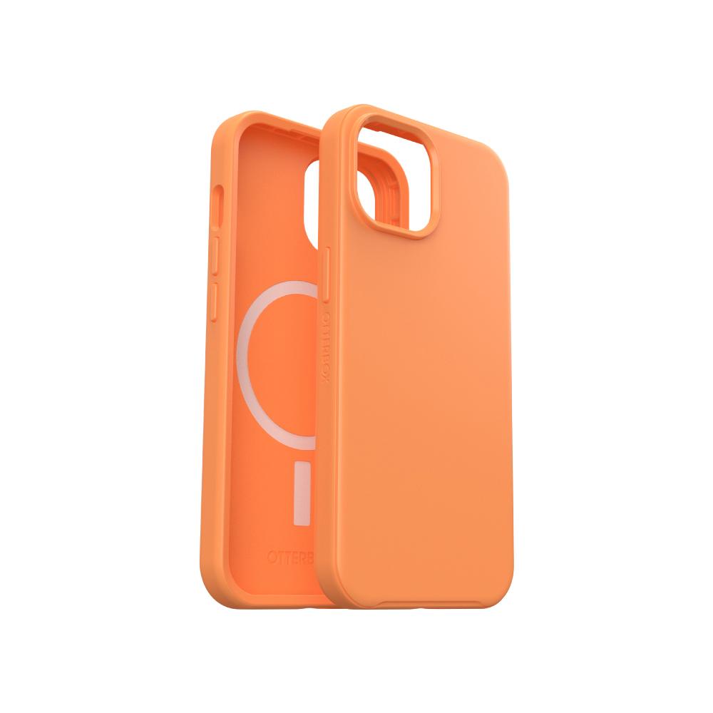 【OtterBox】OtterBox iPhone 15 / 14 / 13 / 16e 6.1吋 Symmetry Plus 炫彩幾何保護殼-橙(支援MagSafe)