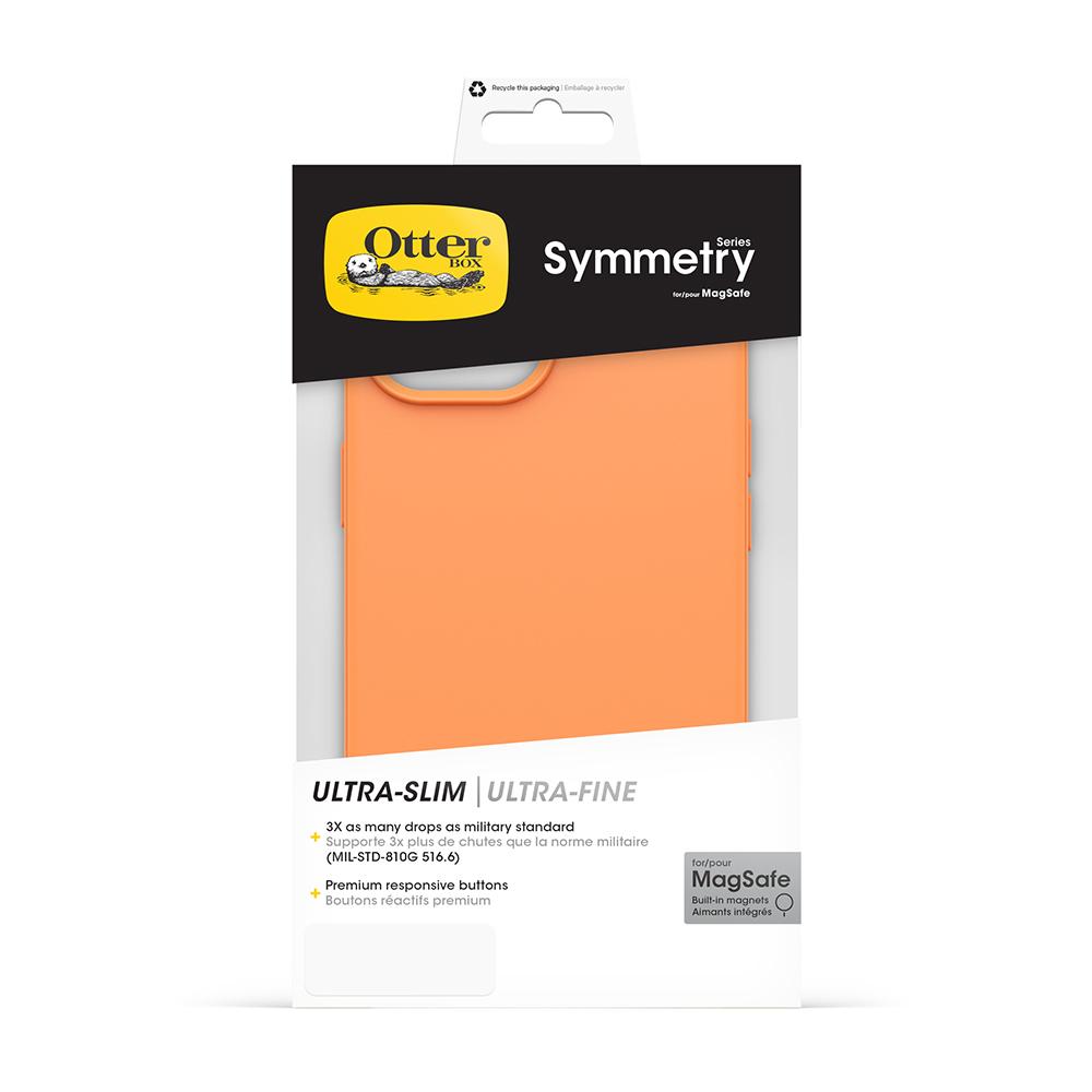 【OtterBox】OtterBox iPhone 15 / 14 / 13 / 16e 6.1吋 Symmetry Plus 炫彩幾何保護殼-橙(支援MagSafe)