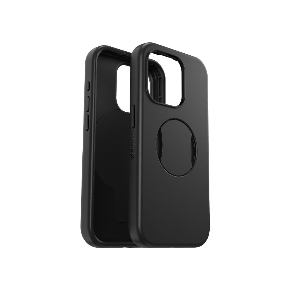 【OtterBox】OtterBox  iPhone 15 Pro 6.1吋 OtterGrip Symmetry 炫彩幾何保護殼-黑(支援MagSafe)