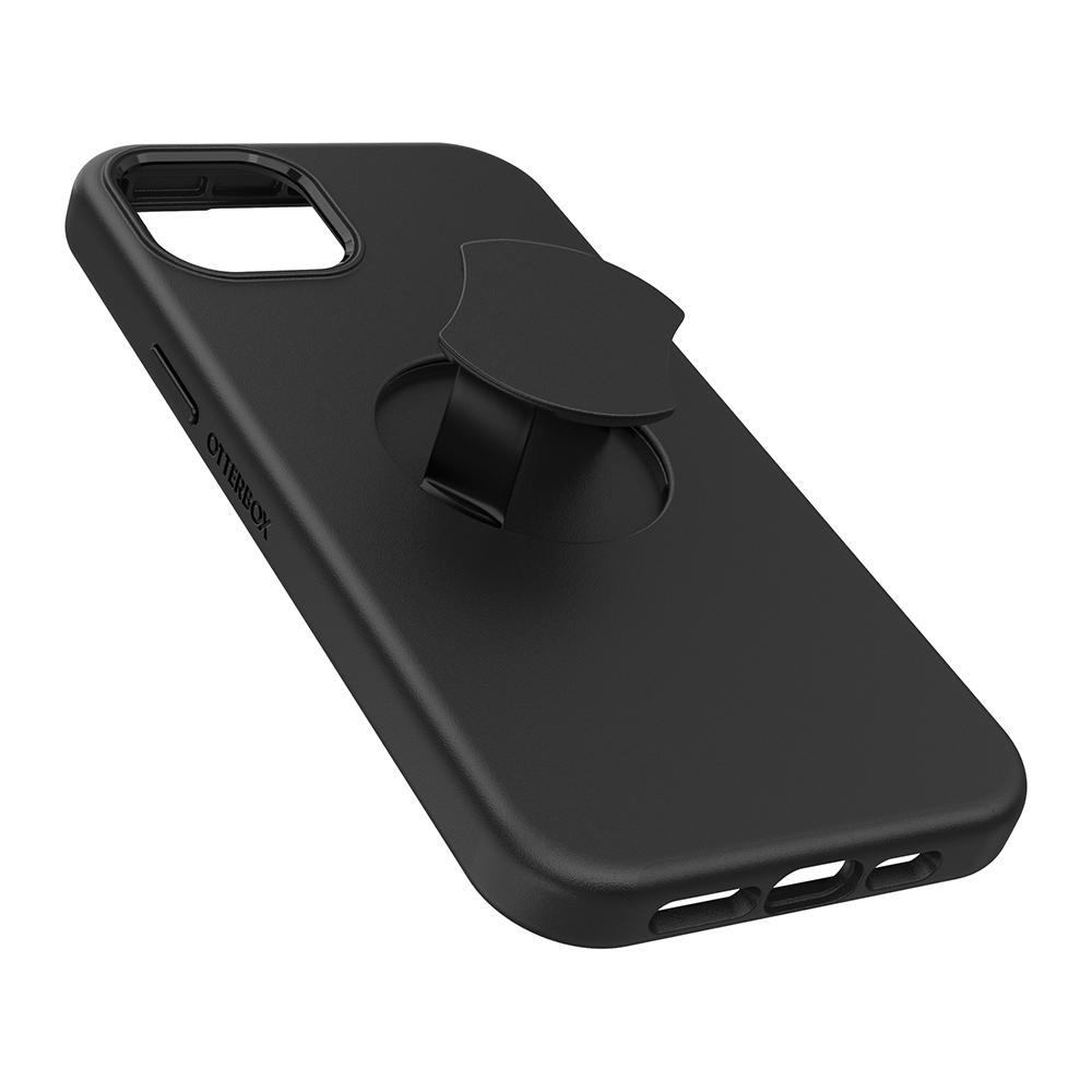 【OtterBox】OtterBox  iPhone 15 Plus 6.7吋 OtterGrip Symmetry 炫彩幾何保護殼-黑(支援MagSafe)