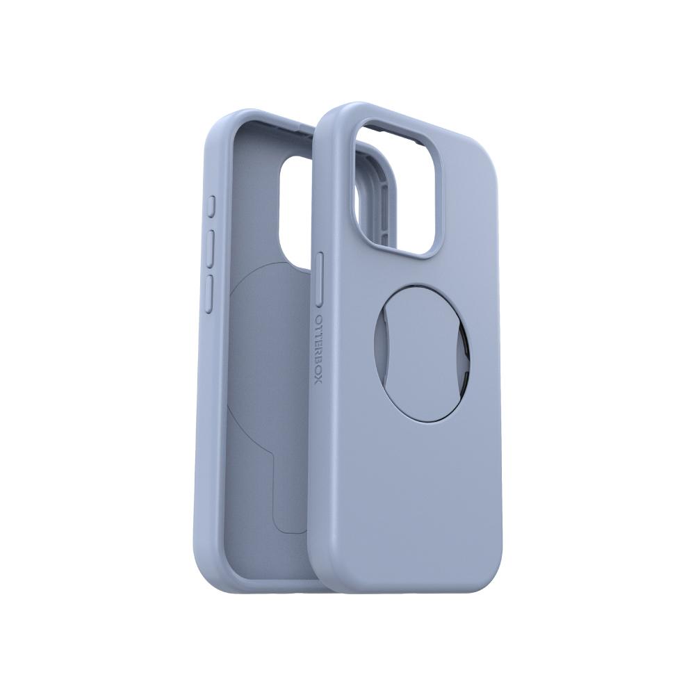 【OtterBox】OtterBox  iPhone 15 Pro 6.1吋 OtterGrip Symmetry 炫彩幾何保護殼-藍(支援MagSafe)