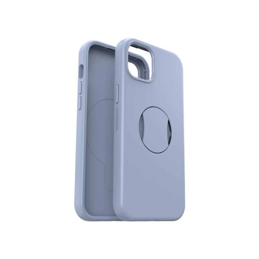 【OtterBox】OtterBox  iPhone 15 Plus 6.7吋 OtterGrip Symmetry 炫彩幾何保護殼-藍(支援MagSafe)