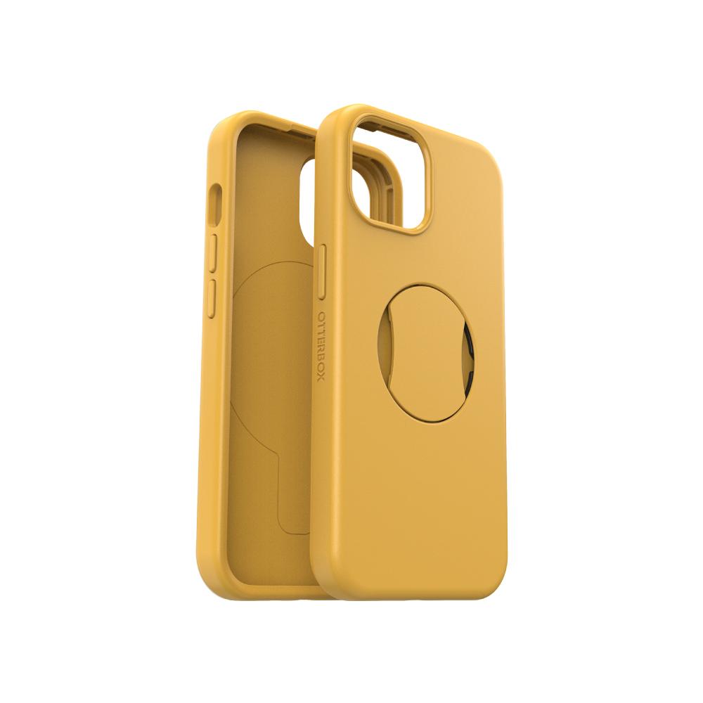 【OtterBox】OtterBox  iPhone 15 6.1吋 OtterGrip Symmetry 炫彩幾何保護殼-黃(支援MagSafe)