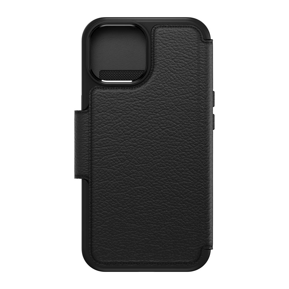 【OtterBox】OtterBox  iPhone 15 6.1吋 Strada 步道者系列真皮掀蓋保護殼-黑(支援MagSafe)