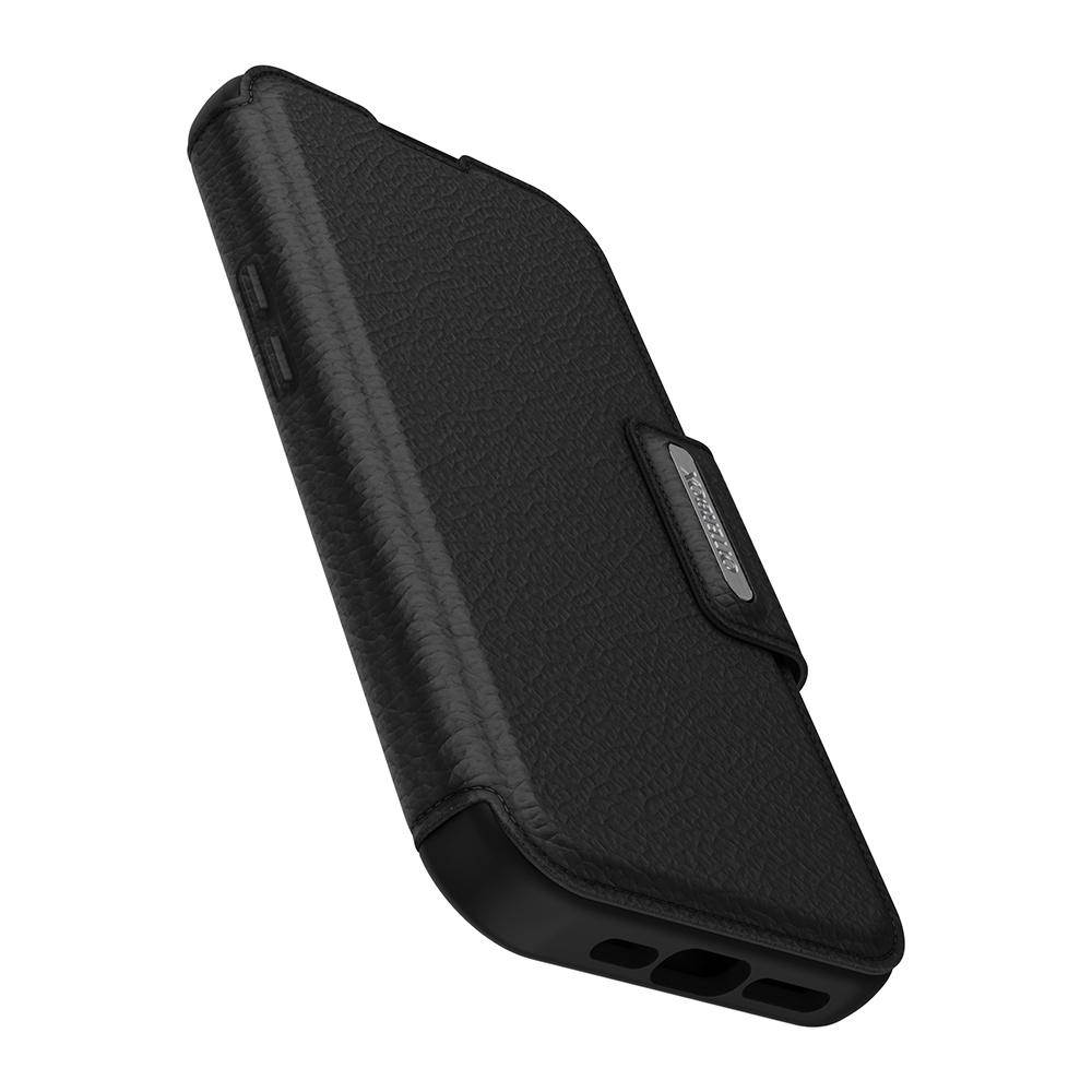 【OtterBox】OtterBox  iPhone 15 Pro 6.1吋 Strada 步道者系列真皮掀蓋保護殼-黑(支援MagSafe)