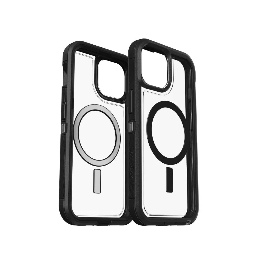 【OtterBox】OtterBox iPhone 15 / 14 / 13 / 16e 6.1吋 Defender XT 防禦者系列保護殼(黑透)