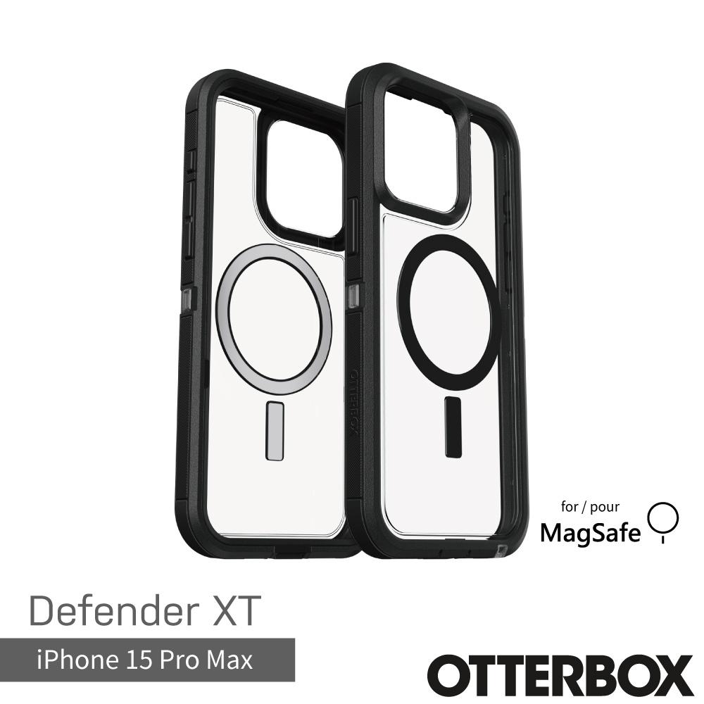 【OtterBox】OtterBox  iPhone 15 Pro Max 6.7吋 Defender XT 防禦者系列保護殼(黑透)