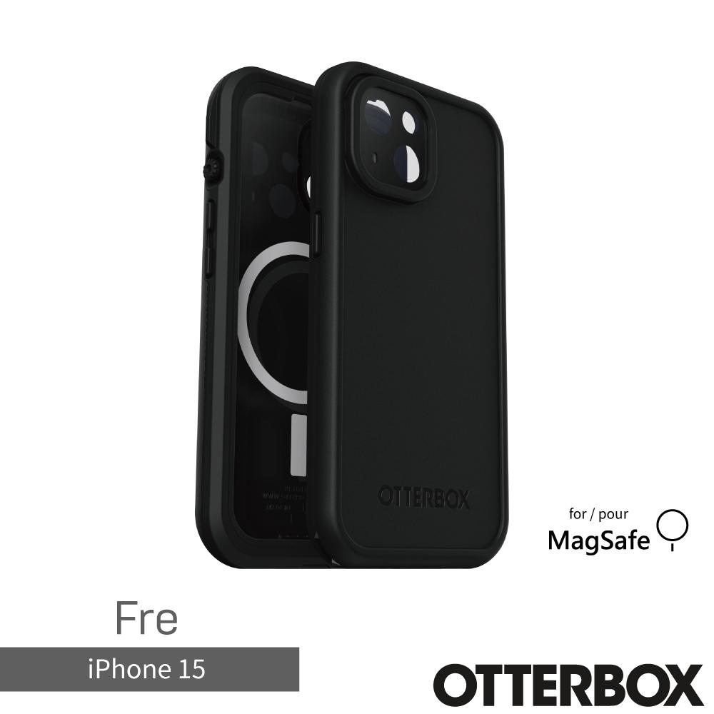 OtterBox LifeProof iPhone 15 6.1吋 Fre 全方位防水/雪/震/泥 保護殼-黑 (支援MagSafe)