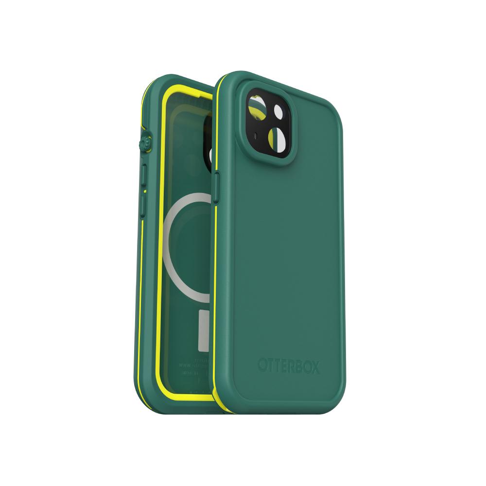 OtterBox LifeProof iPhone 15 6.1吋 Fre 全方位防水/雪/震/泥 保護殼-綠 (支援MagSafe)