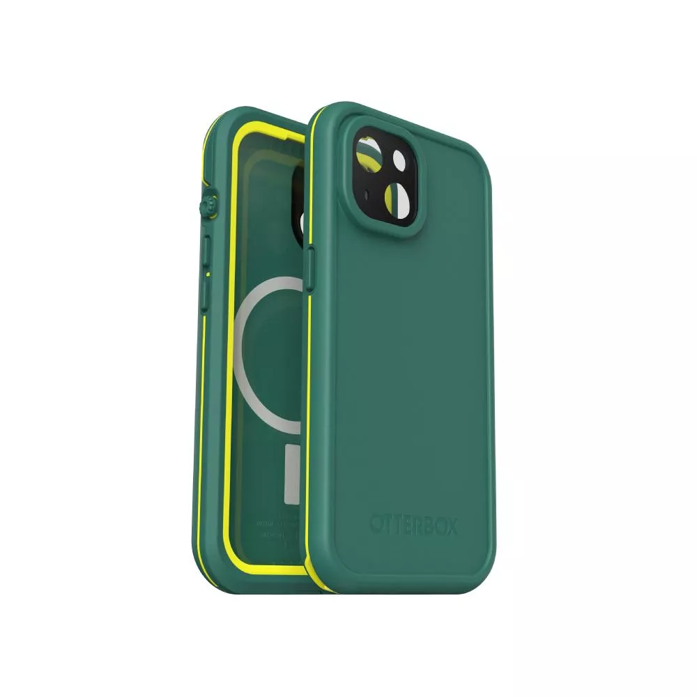 OtterBox LifeProof iPhone 15 6.1吋 Fre 全方位防水/雪/震/泥 保護殼-綠 (支援MagSafe)