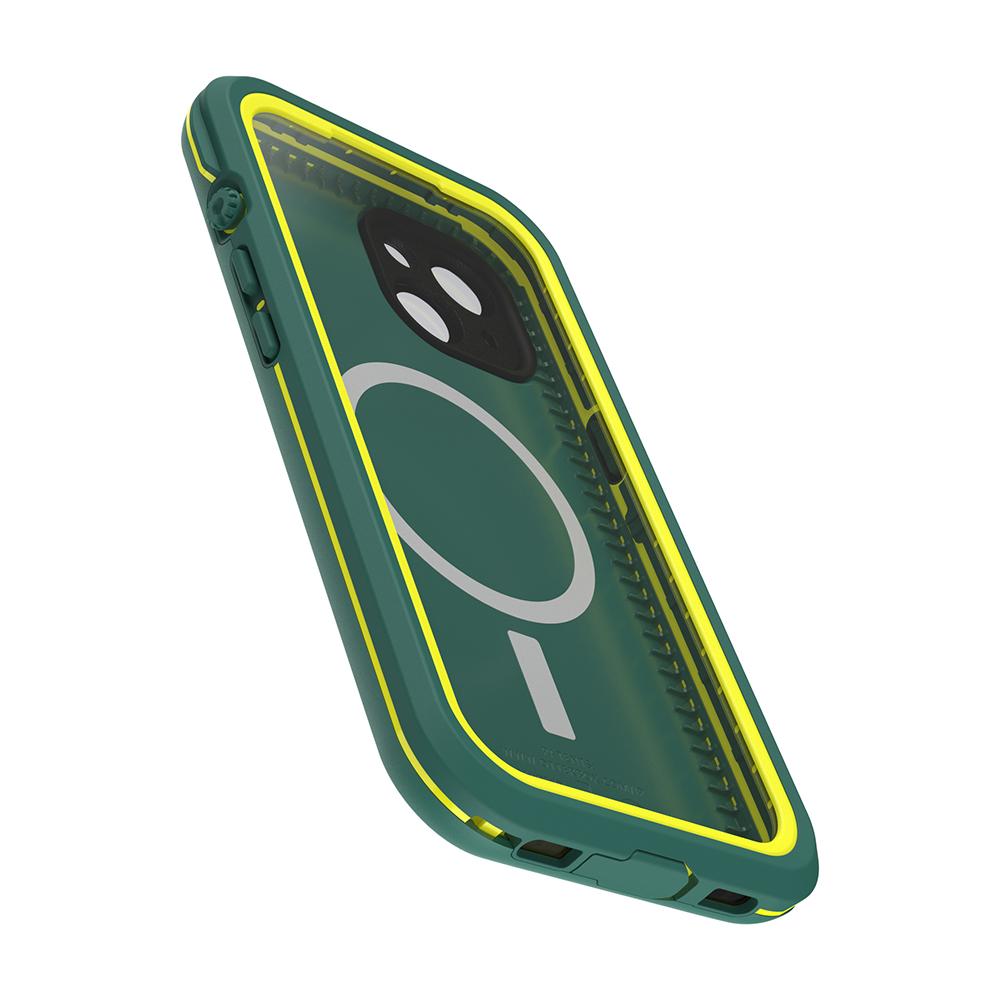 OtterBox LifeProof iPhone 15 6.1吋 Fre 全方位防水/雪/震/泥 保護殼-綠 (支援MagSafe)