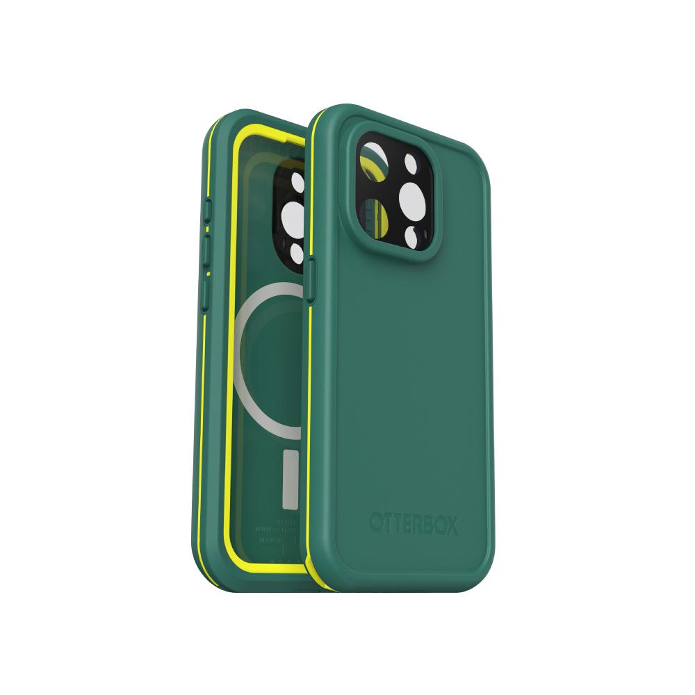 OtterBox LifeProof iPhone 15 Pro 6.1吋 Fre 全方位防水/雪/震/泥 保護殼-綠 (支援MagSafe)