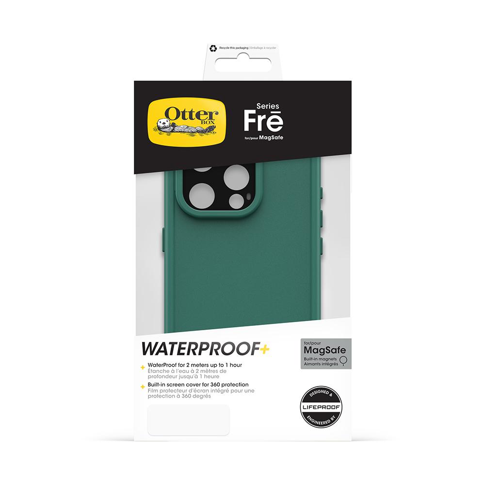 OtterBox LifeProof iPhone 15 Pro 6.1吋 Fre 全方位防水/雪/震/泥 保護殼-綠 (支援MagSafe)