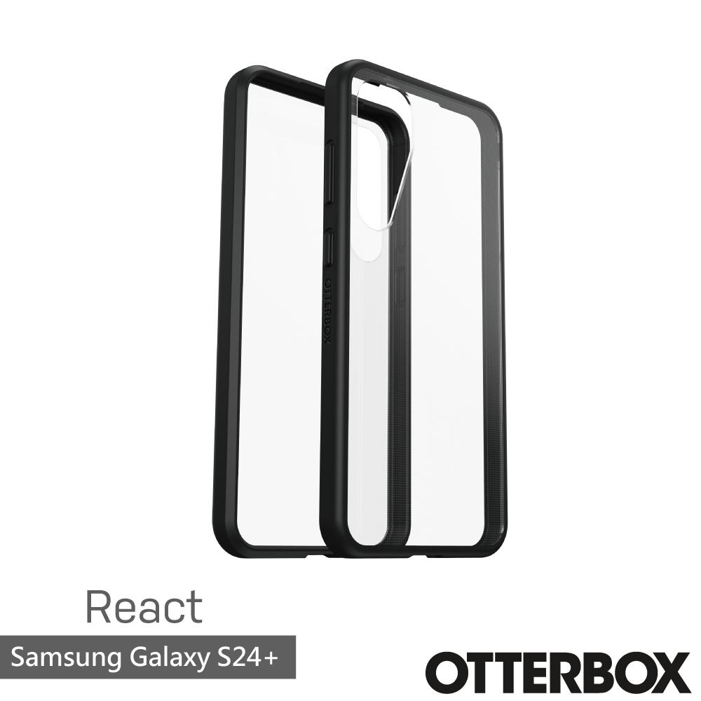 Samsung Galaxy S24+ React 輕透防摔殼-黑透