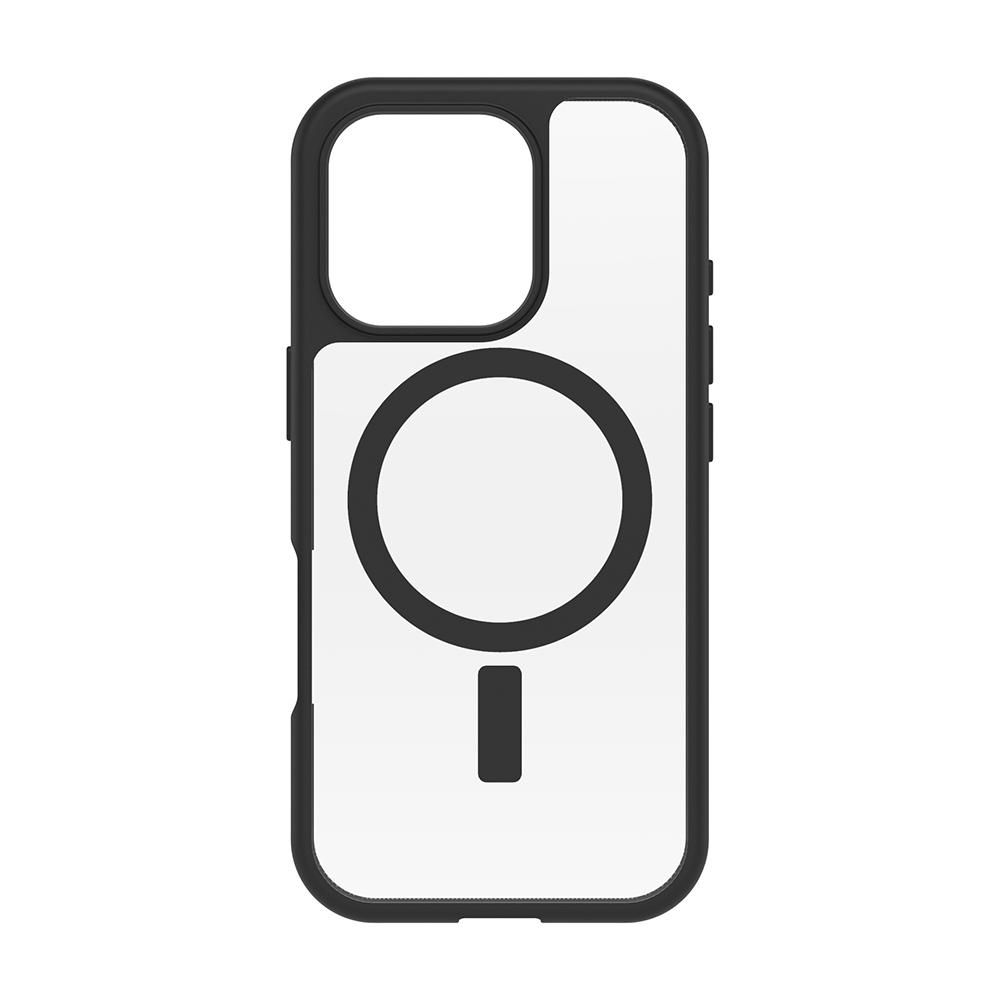 【OtterBox】iPhone 16 Pro 6.3吋 React 輕透防摔殼-黑透(支援MagSafe)