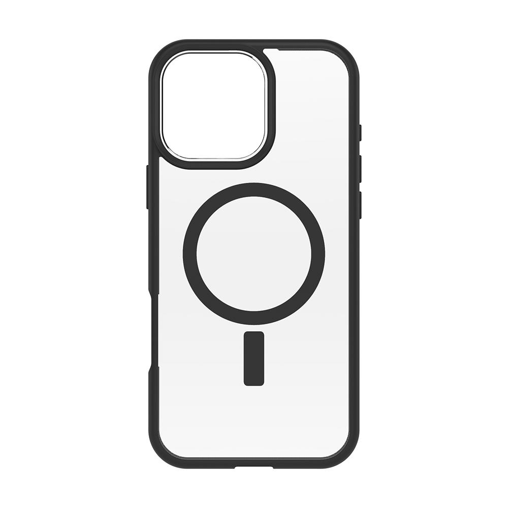 【OtterBox】iPhone 16 Pro Max 6.9吋 React 輕透防摔殼-黑透(支援MagSafe)