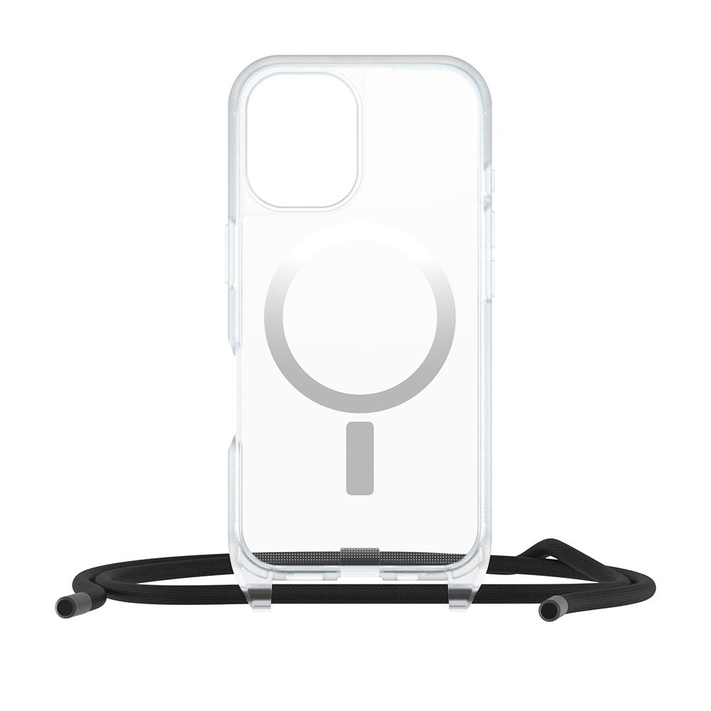 【OtterBox】iPhone 16 6.1吋 ReactNecklace 簡約掛繩輕透防摔殼-透(支援MagSafe)