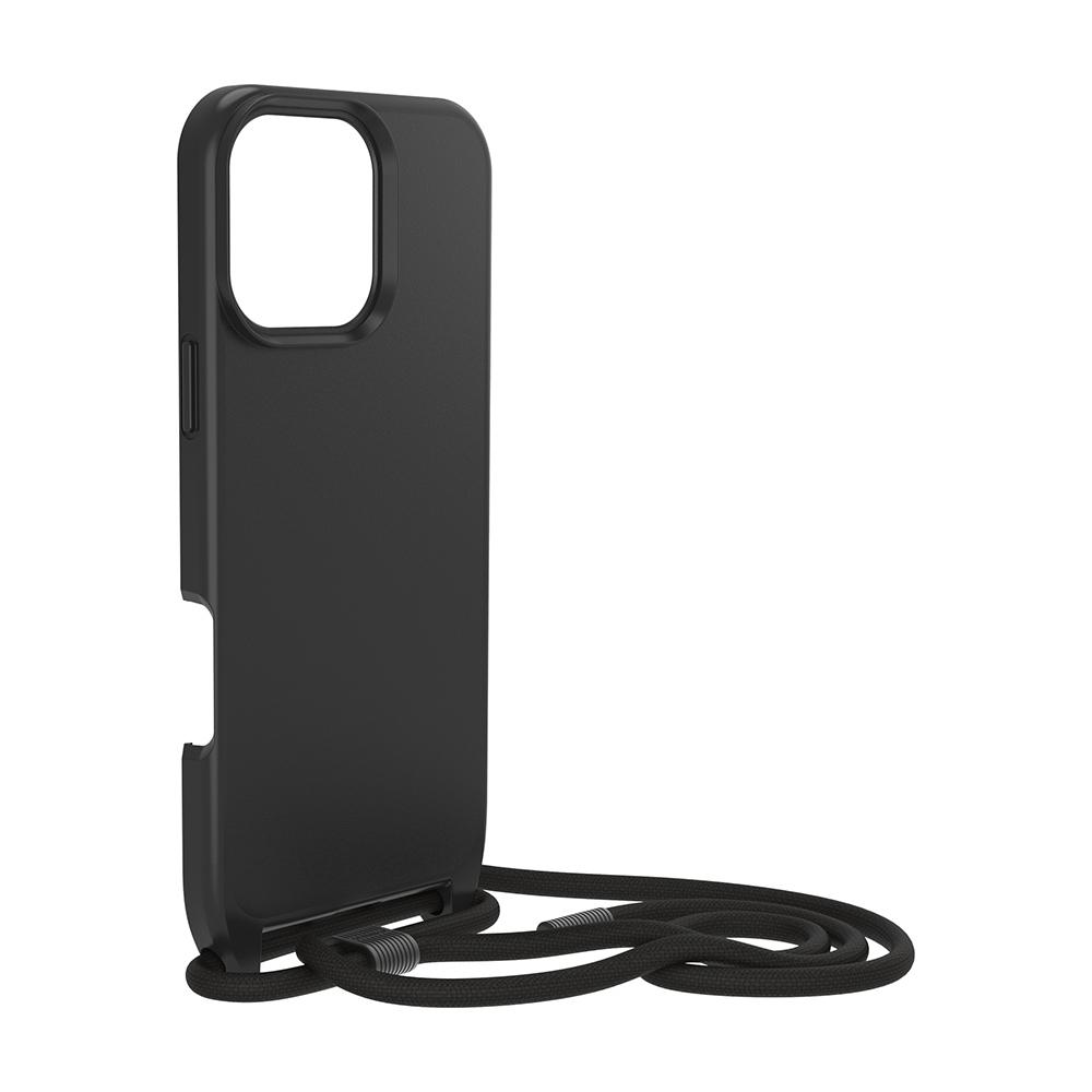 【OtterBox】iPhone 16 Pro Max 6.9吋 ReactNecklace 簡約掛繩輕透防摔殼-黑(支援MagSafe)