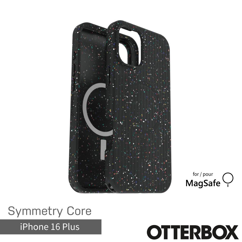 【OtterBox】iPhone 16 Plus 6.7吋 Symmetry Core 炫彩幾何保護殼-午夜黑(支援MagSafe)