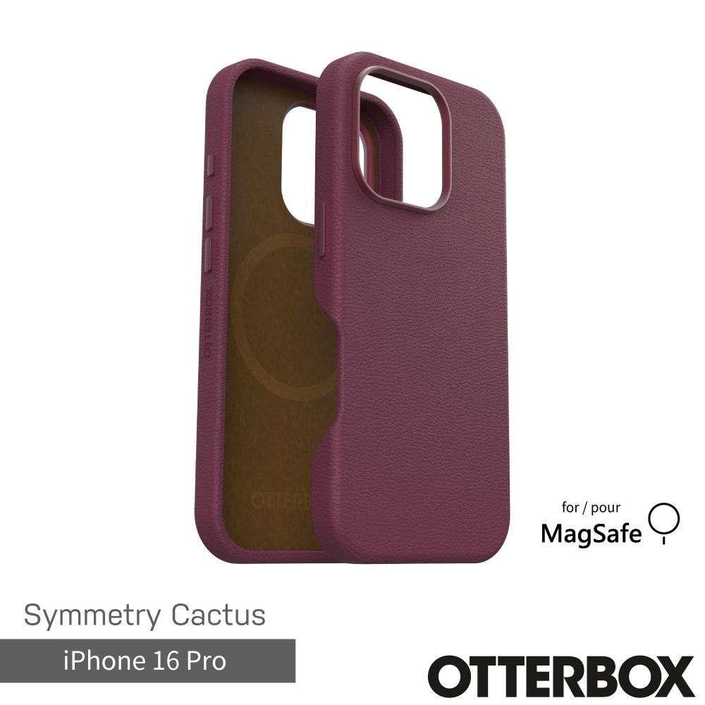 【OtterBox】iPhone 16 Pro 6.3吋 Symmetry Cactus 炫彩仙人掌皮革保護殼-紅(支援MagSafe)