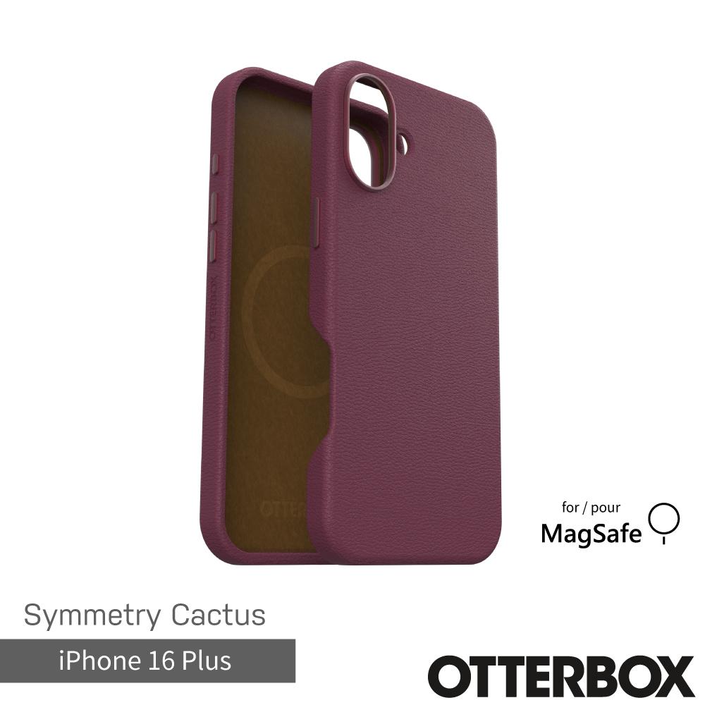 【OtterBox】iPhone 16 Plus 6.7吋 Symmetry Cactus 炫彩仙人掌皮革保護殼-紅(支援MagSafe)