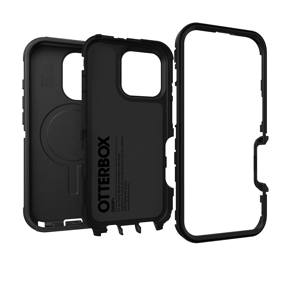 【OtterBox】iPhone 16 Pro 6.3吋 Defender 防禦者系列保護殼-黑(支援MagSafe)