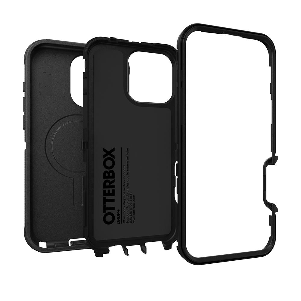 【OtterBox】iPhone 16 Pro Max 6.9吋 Defender 防禦者系列保護殼-黑(支援MagSafe)