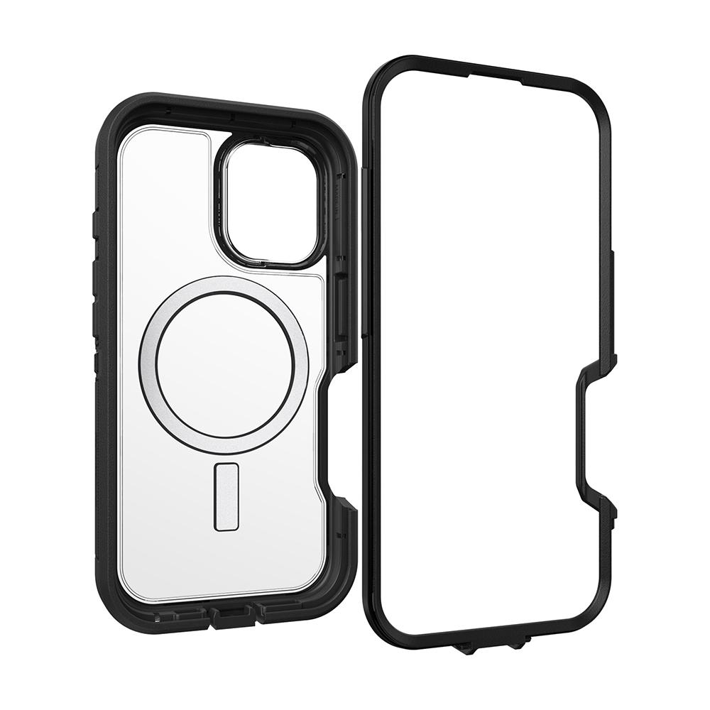 【OtterBox】iPhone 16 6.1吋 Defender XT 防禦者系列保護殼-黑透(支援MagSafe)