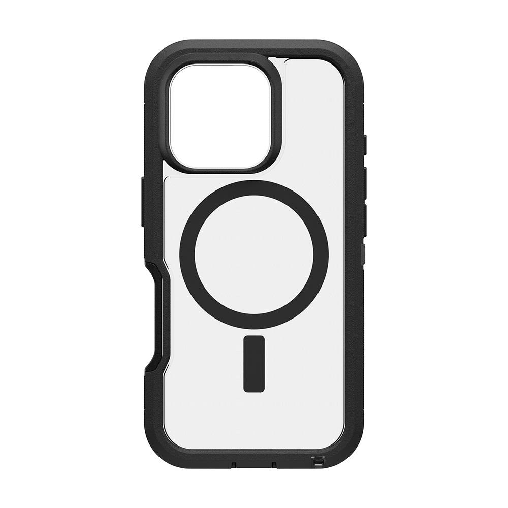 【OtterBox】iPhone 16 Pro 6.3吋 Defender XT 防禦者系列保護殼-黑透(支援MagSafe)