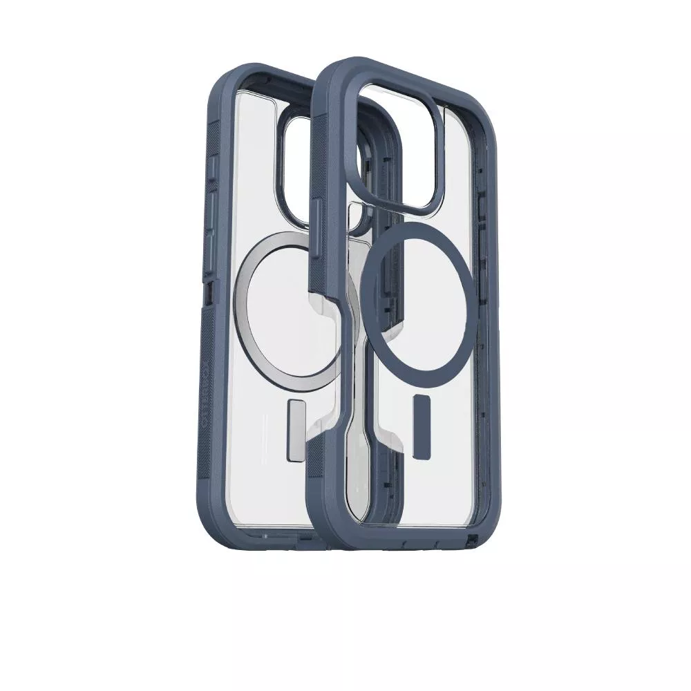 【OtterBox】iPhone 16 Pro 6.3吋 Defender XT 防禦者系列保護殼-藍透(支援MagSafe)