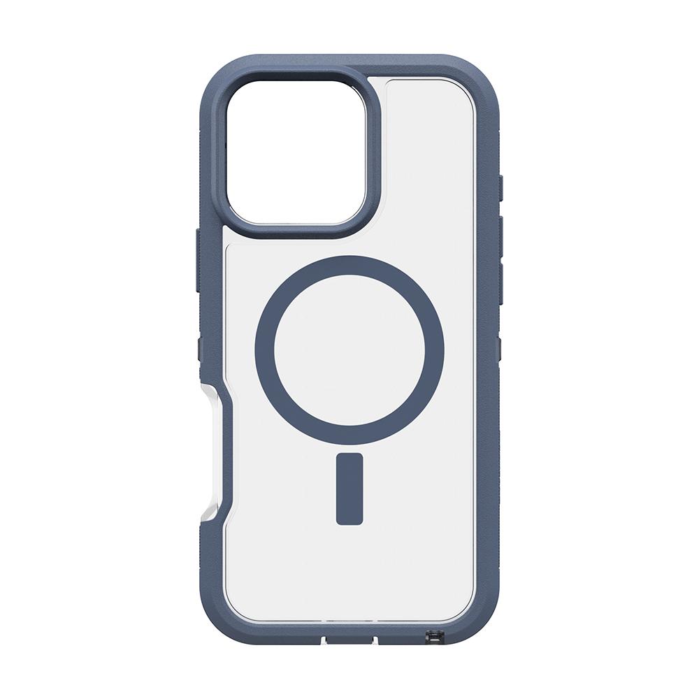 【OtterBox】iPhone 16 Pro Max 6.9吋 Defender XT 防禦者系列保護殼-藍透(支援MagSafe)