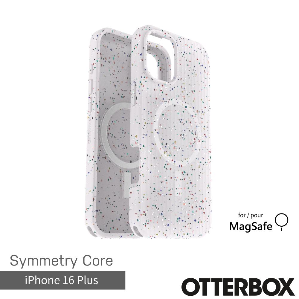 【OtterBox】iPhone 16 Plus 6.7吋 Symmetry Core 炫彩幾何保護殼-星塵白(支援MagSafe)