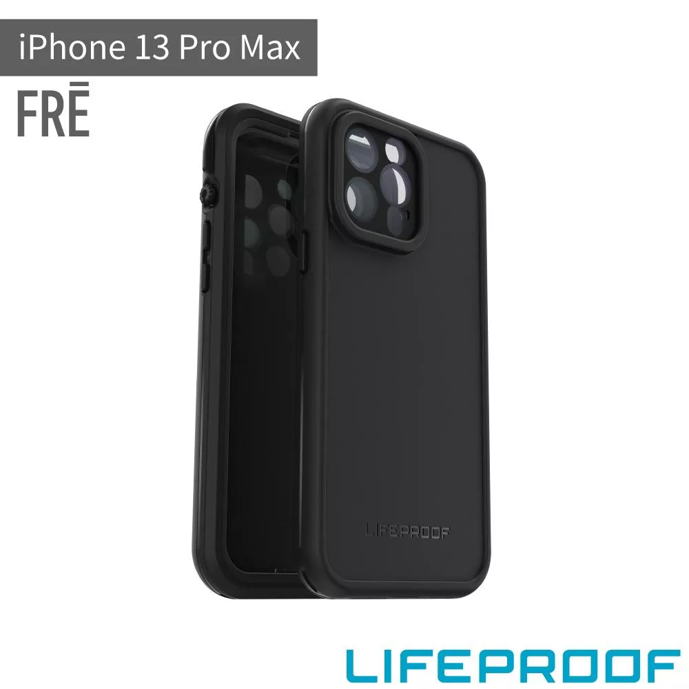 LifeProof iPhone 13 Pro Max 全方位防水/雪/震/泥 保護殼-Fre(黑色)