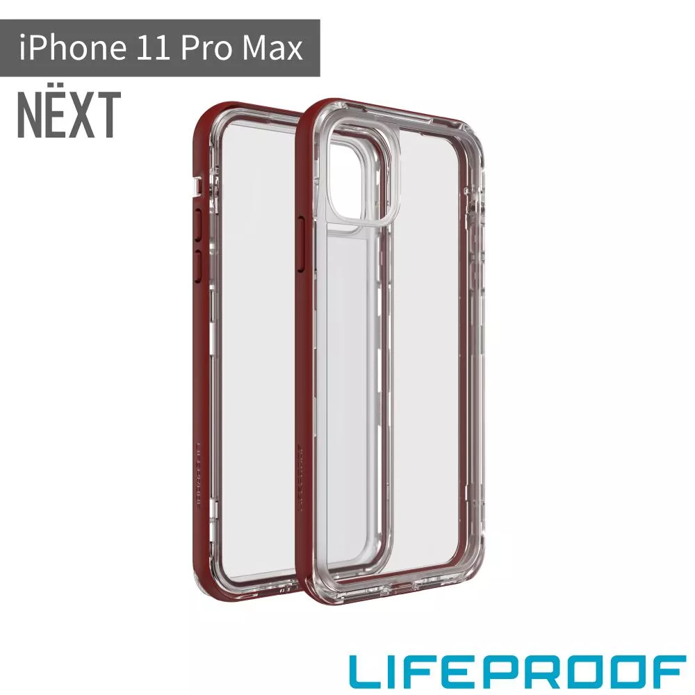 LifeProof iPhone 11 Pro Max 三防(雪/塵/摔)保護殼-NEXT(透紅)