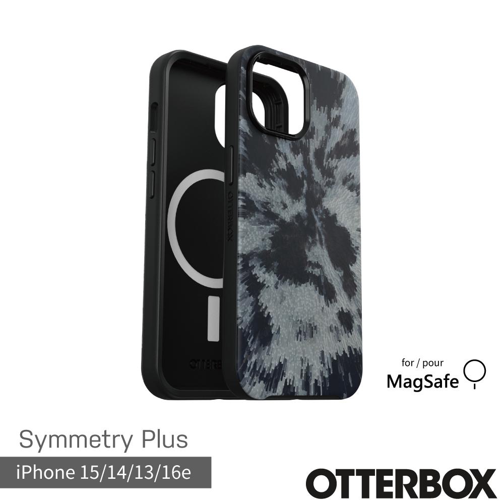 【OtterBox】OtterBox iPhone 15 / 14 / 13 / 16e 6.1吋 Symmetry Plus 炫彩幾何保護殼-幻影黑(支援MagSafe)