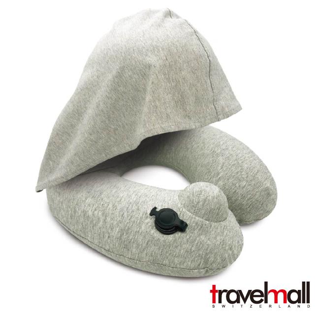 Travelmall 專利 3D 按壓式充氣連帽枕