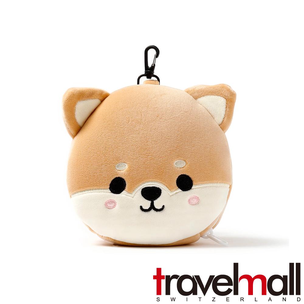 Travelmall 2IN1多功能旅行舒適枕頭眼罩-柴犬