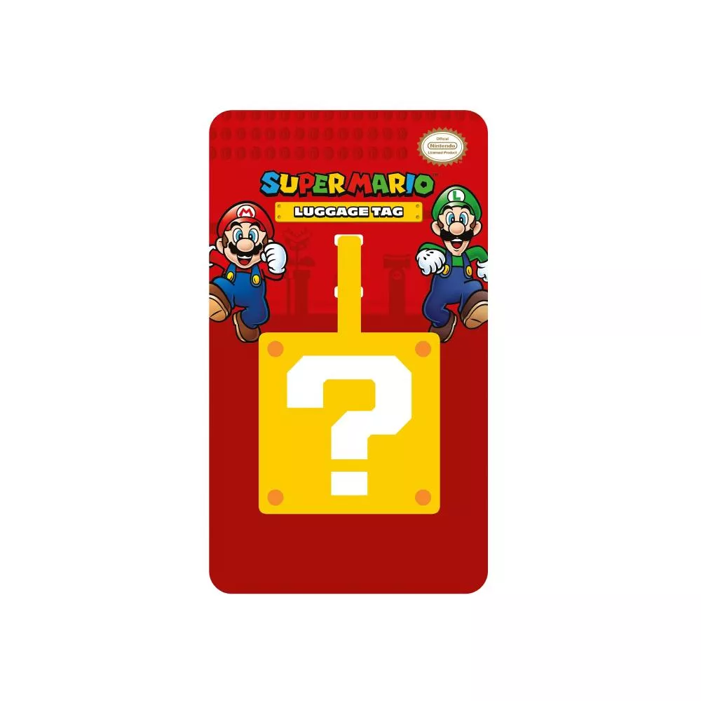 Travelmall 任天堂 超級瑪利歐 行李吊牌 (問號磚)