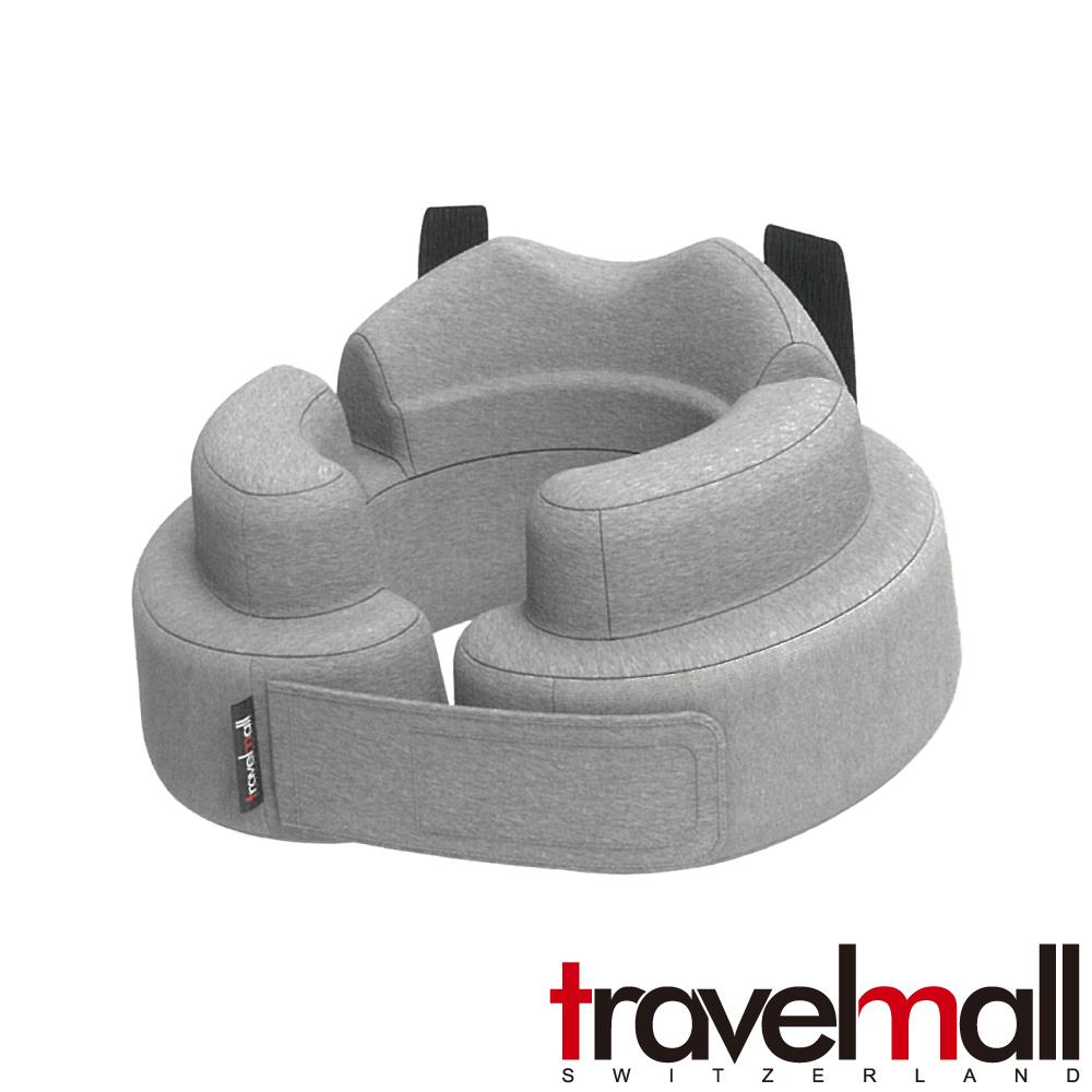 Travelmall 3D 包覆環保舒適記憶枕-灰