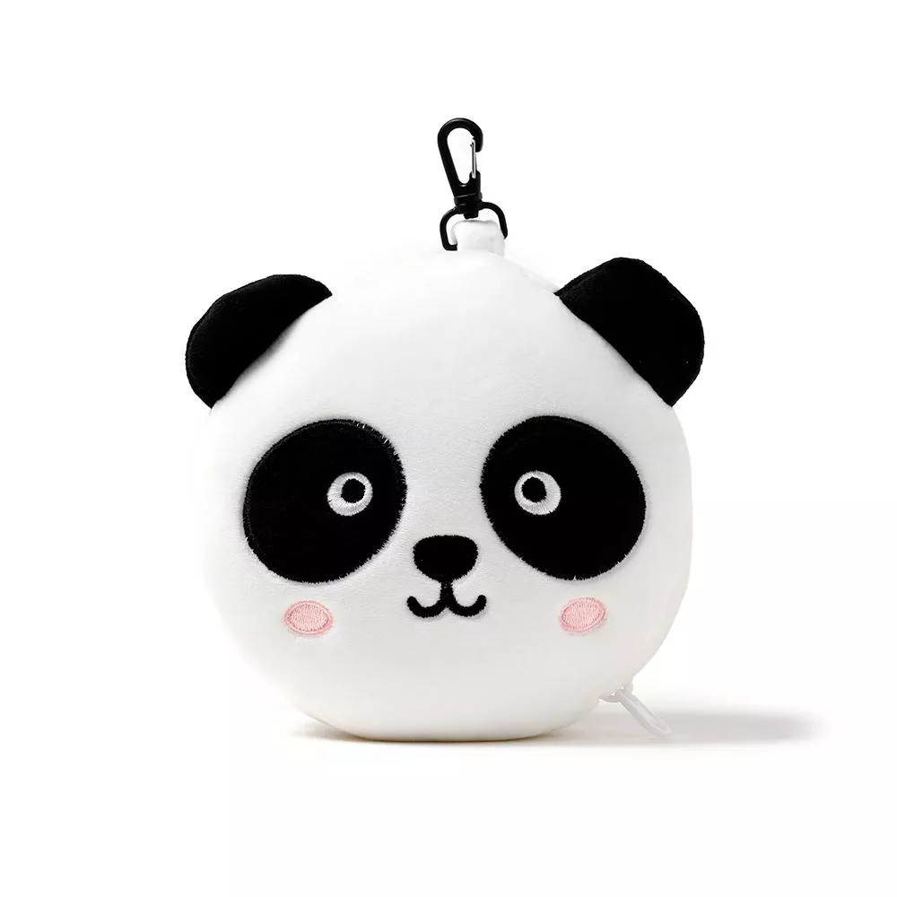 Travelmall 2IN1多功能旅行舒適枕頭眼罩-熊貓