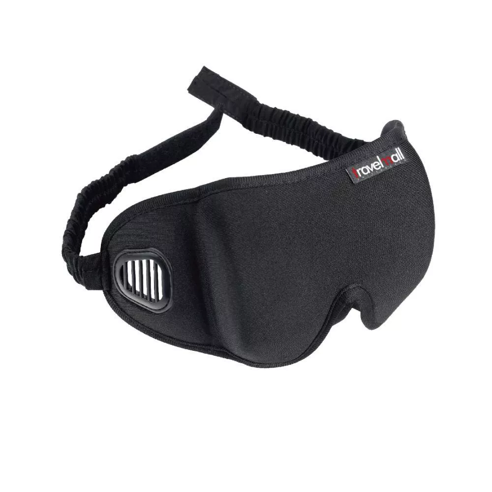 Travelmall 3D 舒適旅行眼罩-黑色