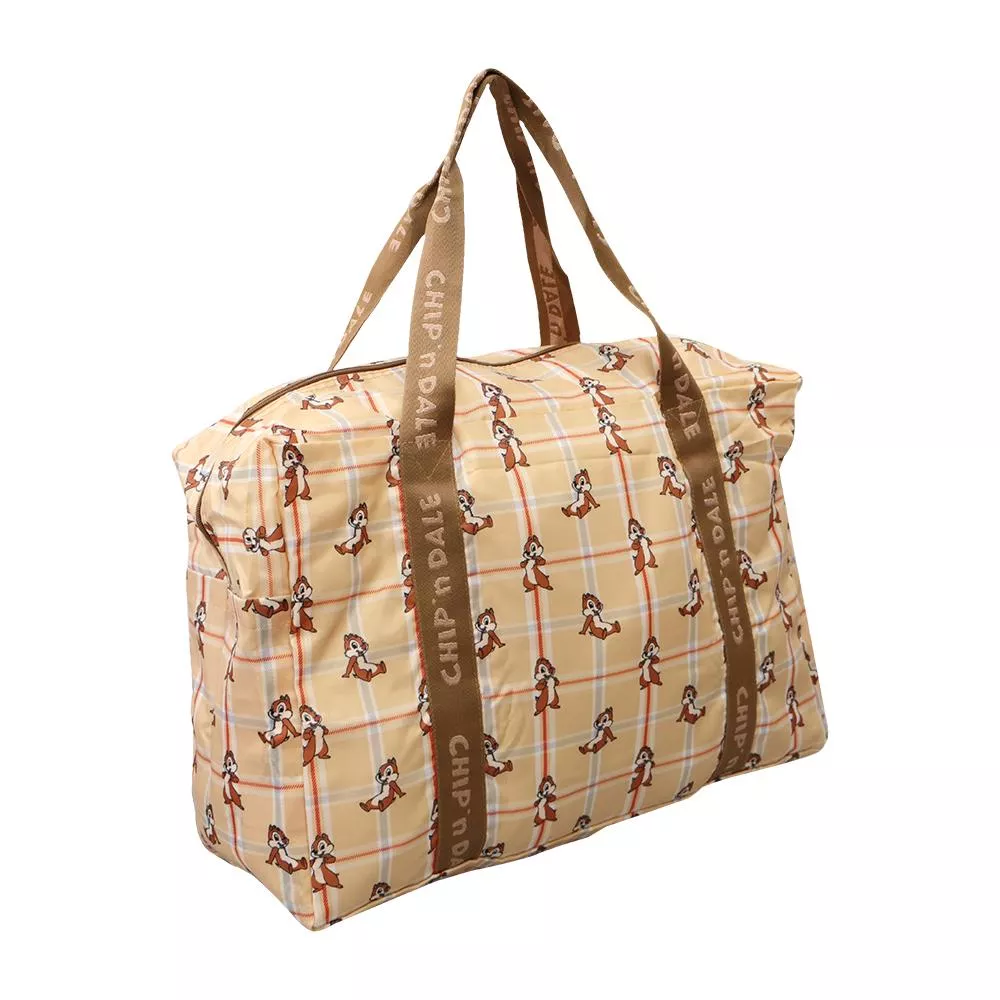 EverWin 迪士尼正版授權_Disney_奇奇蒂蒂可摺旅行擴充袋 (棕)