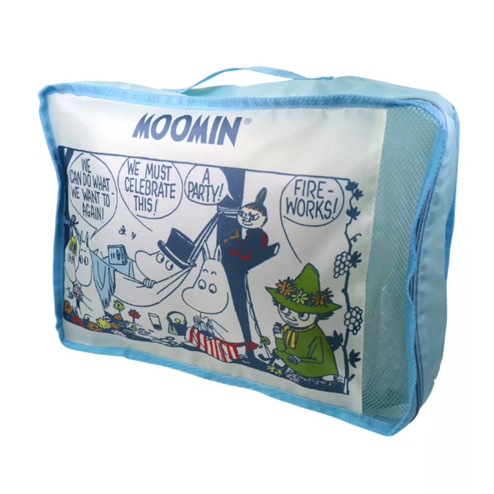 EverWin 迪士尼正版授權_姆明_美寶家族旅行收納袋 L (藍)