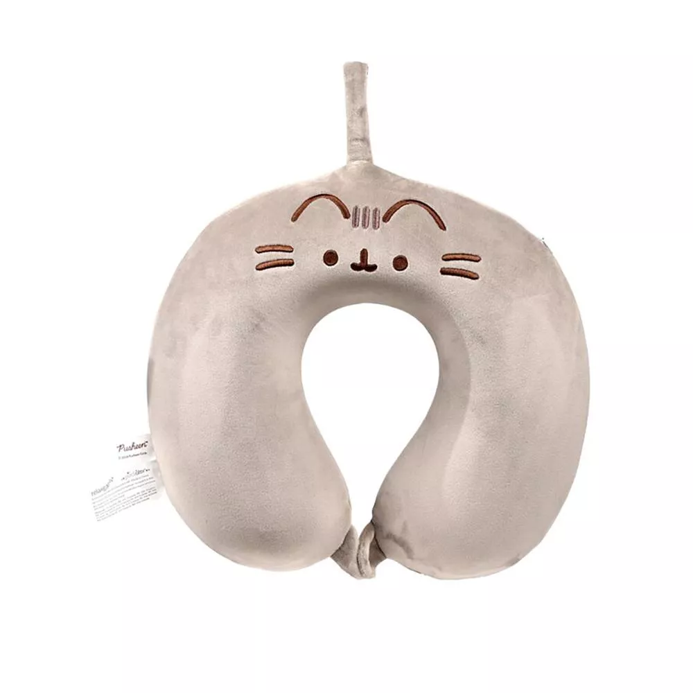 Travelmall 旅行舒適記憶頸枕-胖吉貓