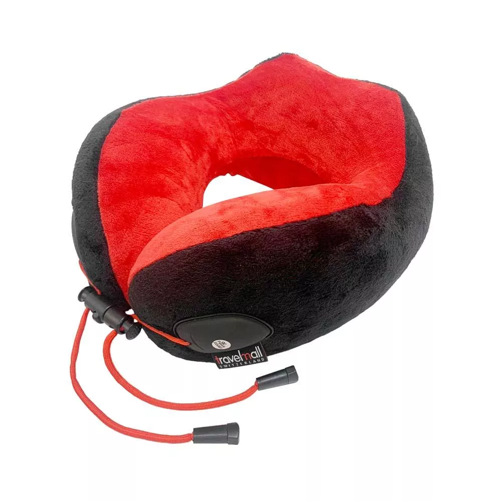 Travelmall REBOND-M型舒適記憶頸枕-紅